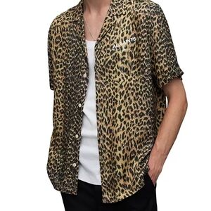 All Saints Leopard Print Men's Shirt